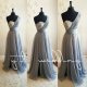 Silver Grey One Shoulder Bridesmaid Dresses Beaded Pleated Purple Wedding Guest Dresses Maid Of Honor 8403193912# Silver Grey One Shoulder Bridesmaid Dresses Beaded Pleated Purple Wedding Guest Dresses Maid Of Honor 8403193912#