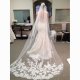 3 Meters Long Cathedral Length Appliques Bridal Veils With Comb 8471776339# 3 Meters Long Cathedral Length Appliques Bridal Veils With Comb 8471776339#