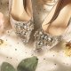 Women's Sparkly Wedding Shoes Gold Rhinestone Bead Bridal High Heel Pumps #8472691725 Women's Sparkly Wedding Shoes Gold Rhinestone Bead Bridal High Heel Pumps #8472691725