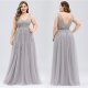 Applique V Neck Prom Dresses Plus Size 8485198574# Applique V Neck Prom Dresses Plus Size 8485198574#