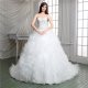Custom Made Beading Cascading Ruffles Organza Ball Gown Wedding Dress Plus Size Robe de mariée 1103# Custom Made Beading Cascading Ruffles Organza Ball Gown Wedding Dress Plus Size Robe de mariée 1103#