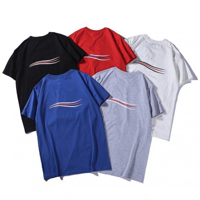 New 19SS Luxury Mens Designer T Shirt High Quality Men Women Couples Casual Short Sleeve Mens Round Neck Tees 5 Colors 8513450593#