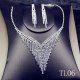 2022 Sparkly Rhinestones Necklace Earrings Jewelry Set #8514367477 2022 Sparkly Rhinestones Necklace Earrings Jewelry Set #8514367477