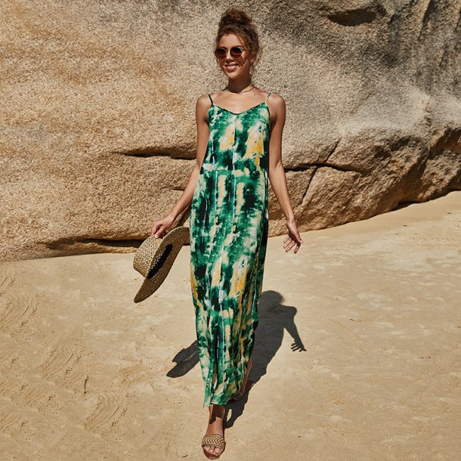 Floral Split Hem Maxi Dress #88211591156