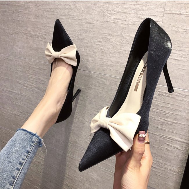 Bow Decor Pointed Toe Pumps #88211591191