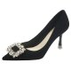 Embellished Buckle Pointed Toe Pumps #88211591193 Embellished Buckle Pointed Toe Pumps #88211591193