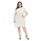 Chic White Sheer Lace Dress Plus #88211592141 Chic White Sheer Lace Dress Plus #88211592141