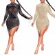 Sparkly Rhinestones Fringe Hem Bodycon Mini Dress #88211592197 Sparkly Rhinestones Fringe Hem Bodycon Mini Dress #88211592197