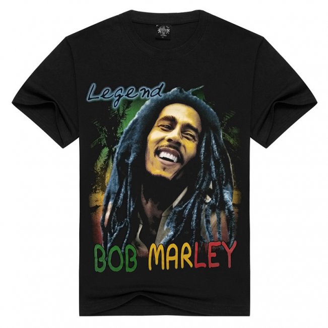 3D Printing Star Bob Marley T Shirt 88211592204#