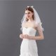 A Bow Two-Layer Bridal Veils With Comb 88211592211# A Bow Two-Layer Bridal Veils With Comb 88211592211#