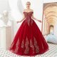 Embroidery Off Shoulder Ball Gown Evening Dresses 88211592286# Embroidery Off Shoulder Ball Gown Evening Dresses 88211592286#