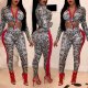 Snakeskin Print Jumpsuit for Women 88211592329# Snakeskin Print Jumpsuit for Women 88211592329#