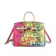 Luxury Rainbow Graffiti Handbag Leather Bag 88211592387# Luxury Rainbow Graffiti Handbag Leather Bag 88211592387#