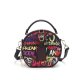 Graffiti Handbag Mini Circle Bag 88211592393# Graffiti Handbag Mini Circle Bag 88211592393#