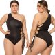 Plus One Shoulder One-Piece Swimsuit 88211592507# Plus One Shoulder One-Piece Swimsuit 88211592507#