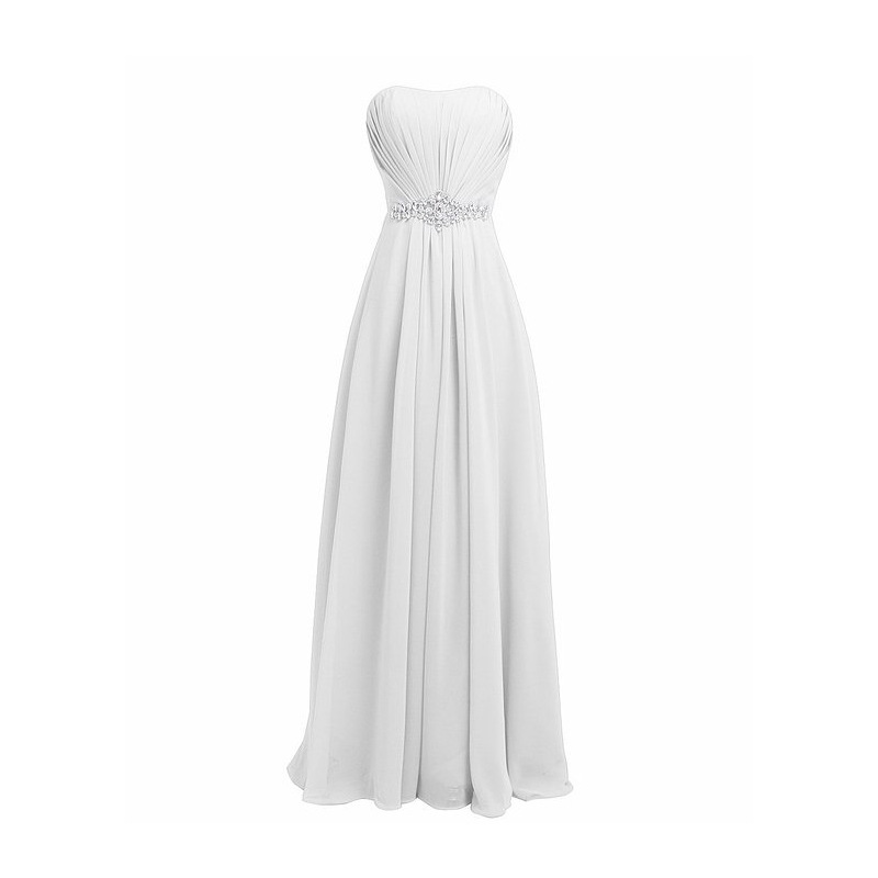Latest Real Images Strapless Sweetheart Bridal Gowns Floor Length Long Bridesmaid Dresses 8522926441#