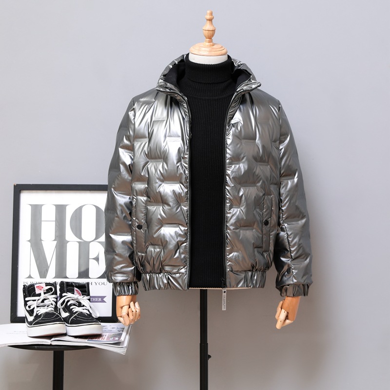 Plus Size Sparkly Lightweight Down Jacket 88211592414#