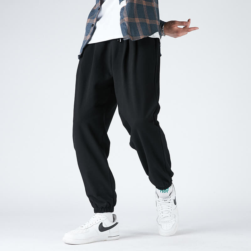 Quilted Drawstring Joggers 88211592419#