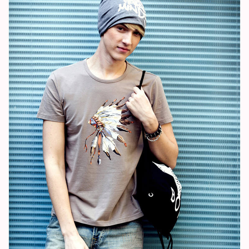 Young Men's Tops Juniors Print Tees 88211592763#
